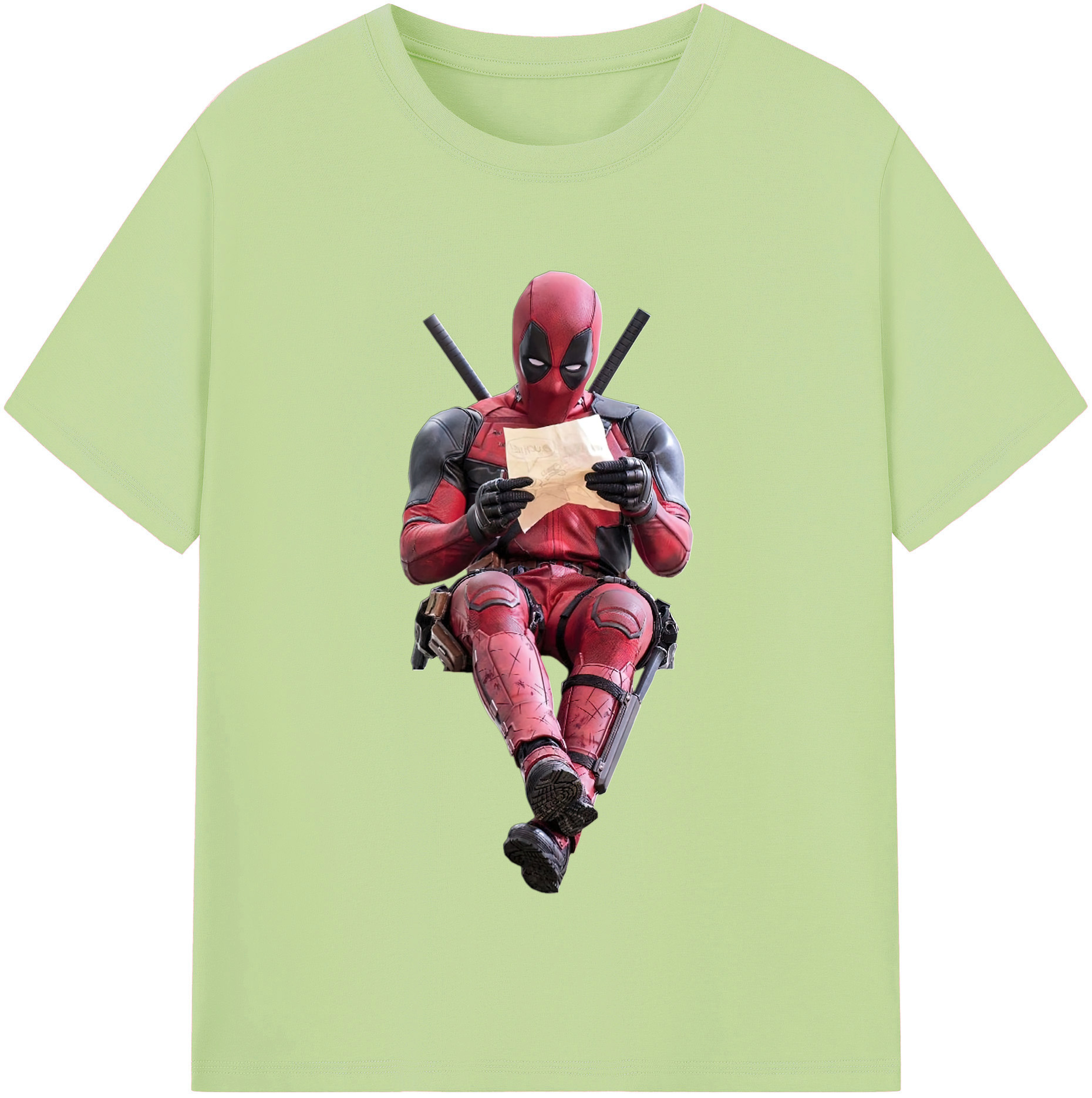 （画像用） Deadpool デッドプール 綿100％半袖Tシャツ（フロントプリント）
